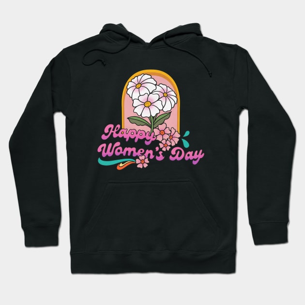 Happy Women's Day Hoodie by Kittoable